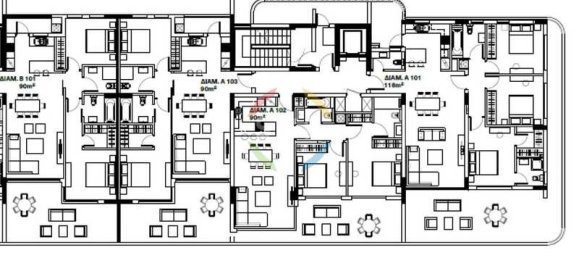 Apartamento de 3 dormitorios en Germasogeia, Cyprus No. 21302 2