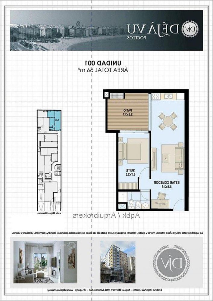 Studio in Montevideo, Uruguay No. 7247