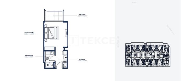 Apartamento de 1 dormitorio en Dubai, UAE No. 114451 21