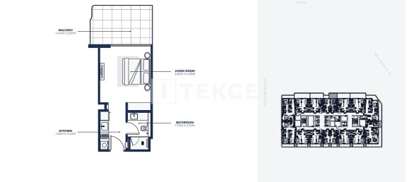 Apartamento de 1 dormitorio en Dubai, UAE No. 114451 20