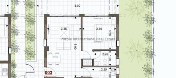 2 Schlafzimmer Wohnung in Geroskípou, Cyprus, Nr. 1226 2