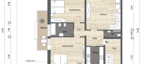 Duplex T3 em Dusseldorf, Germany N.º 80649 12