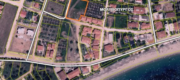 Земельный участок 1959м² в Полийирос, Халкидики, Центральная Македония, Македония и Фракия, Греция № 94226 2
