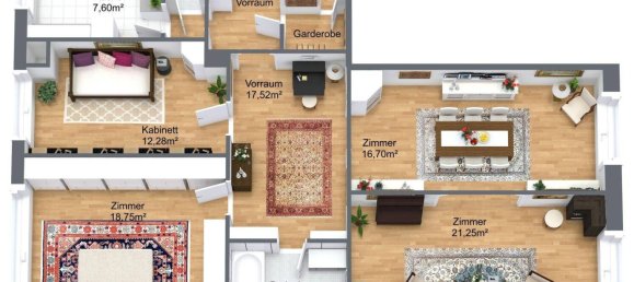 Квартира с 4 комнатами в Вена, Австрия № 150025 12