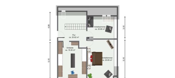 Apartamento de 3 dormitorios en Offenbach, Germany No. 123636 7