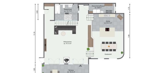 Apartamento de 3 dormitorios en Offenbach, Germany No. 123636 8