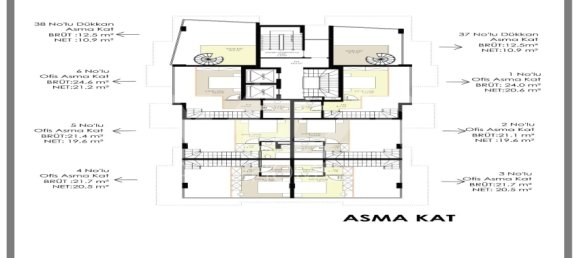 Wohnung 1+1 in Alanya, Turkey, Nr. 14397 12