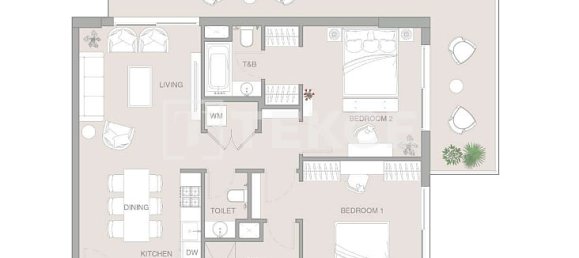 1 غرف نوم شقة في Jumeirah Village Triangle, UAE رقم 53502 4