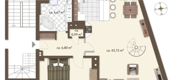2 Schlafzimmer Wohnung in München, Germany, Nr. 348970 18