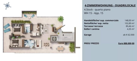 Ático de 4 habitaciónes en Trentino-Alto Adige, Italy No. 233835 17