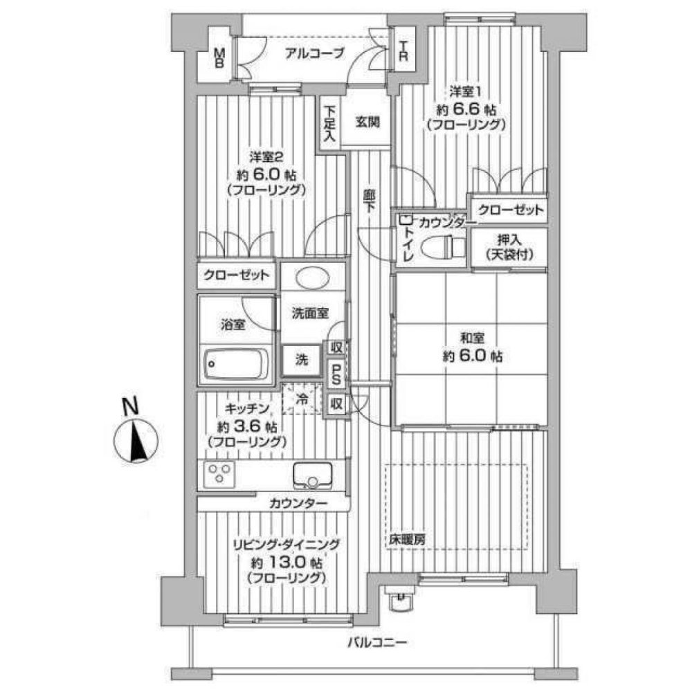 3 chambres Appartement à Hyogo, Japan No. 3175