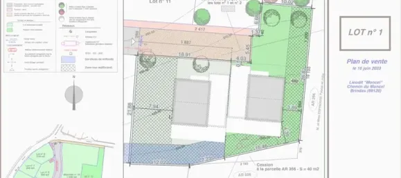 Grundstück in Brindas, France 459m², Nr. 78042 5