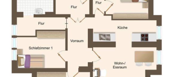 3غرفة شقة في Villach, Austria رقم 96214 12