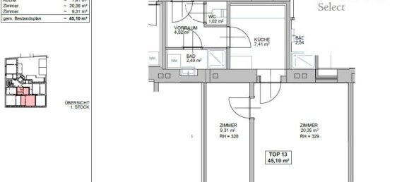 2 rooms Apartment in Meidling, Austria No. 261551 9