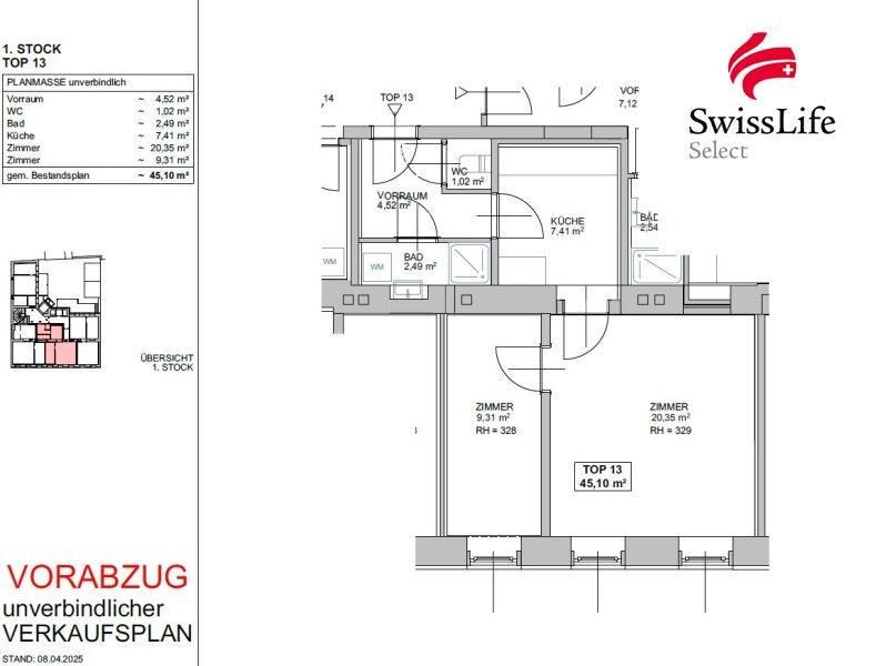 2 rooms Apartment in Meidling, Austria No. 261551