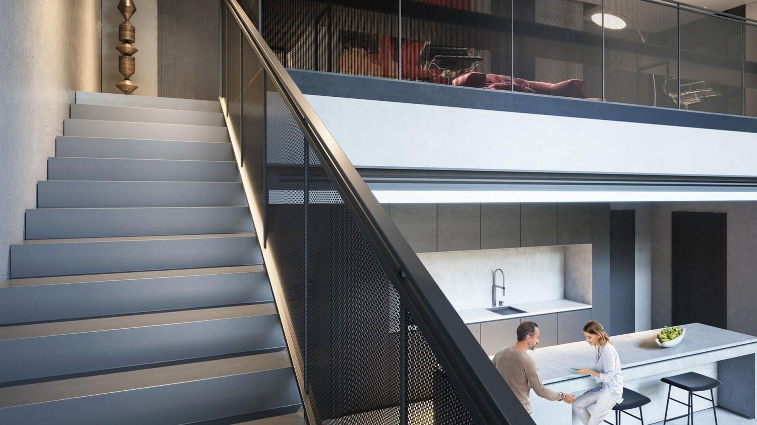 Дуплекс с 2 спальнями в IL TEATRO 2, Aljada, ОАЭ № 64147