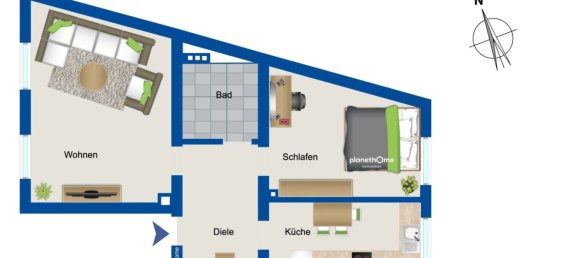 2-Zimmer Wohnung in Duisburg, Germany, Nr. 67482 12