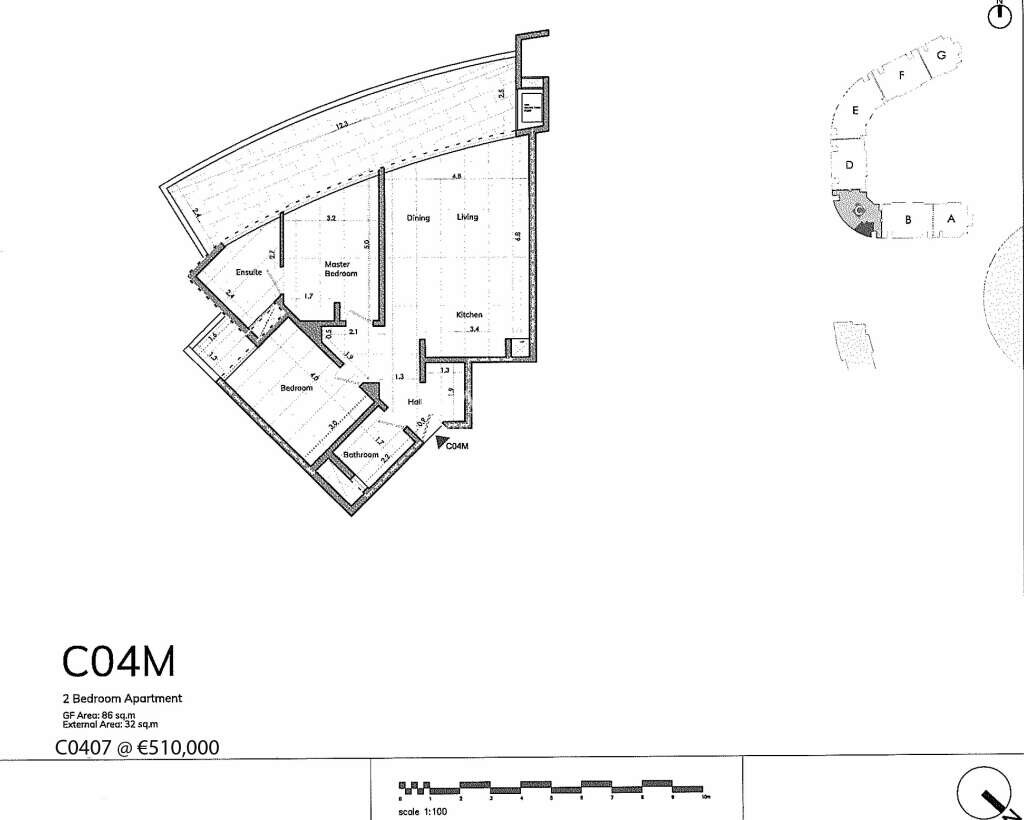 Apartamento T2 em Kalkara, Malta N.º 1742