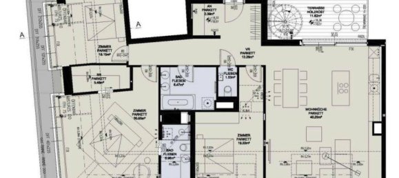 4 rooms Penthouse in Margareten, Austria No. 161540 7