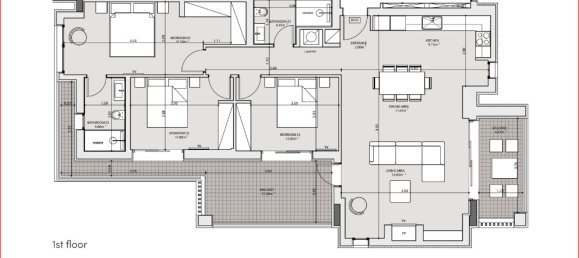 Квартира с 3 спальнями в Кифисья, Греция № 2531 4