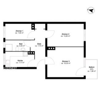 1 bedroom Apartment in Moabit, Germany No. 218330