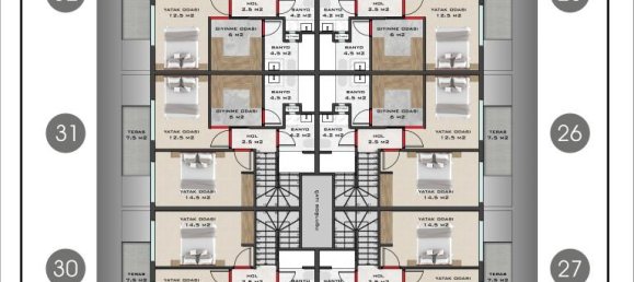 2-Zimmer Wohnung in Mahmutlar, Turkey, Nr. 10446 8