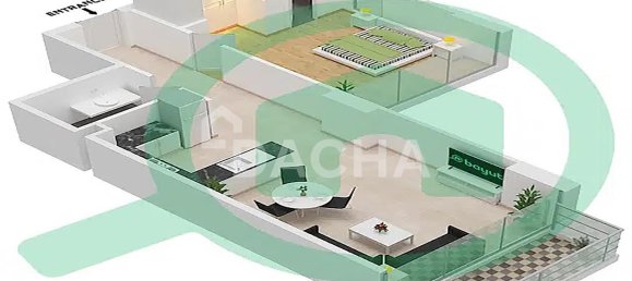 Apartamento T1 em DAMAC Hills (Akoya by DAMAC), UAE N.º 27487 11