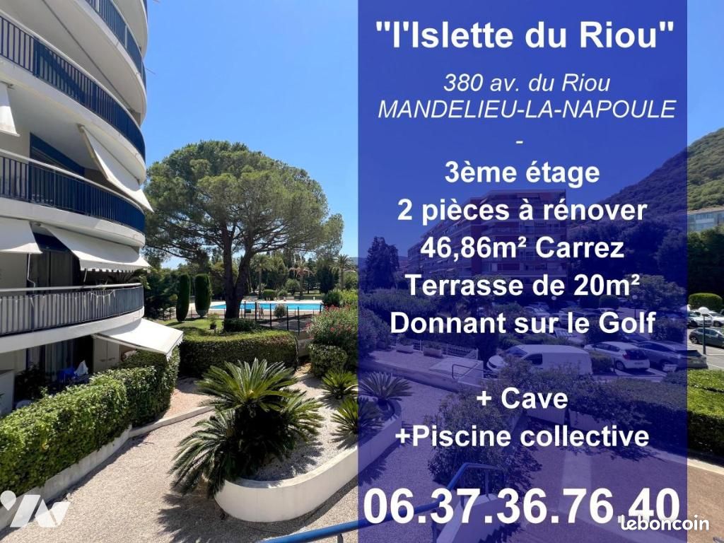 1 bedroom Apartment in Mandelieu-la-Napoule, France No. 327420