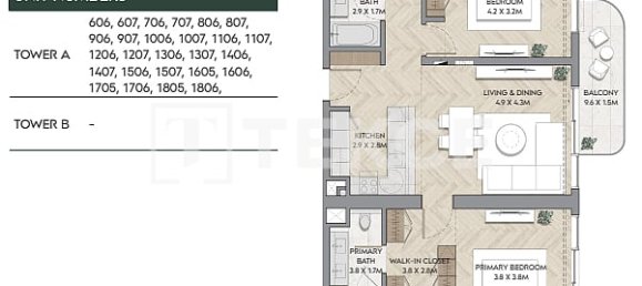 Apartamento T3 em Ras Al Khaimah, UAE N.º 200692 22