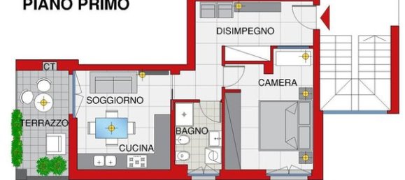 2 rooms Apartment in Pinerolo, Italy No. 215292 2