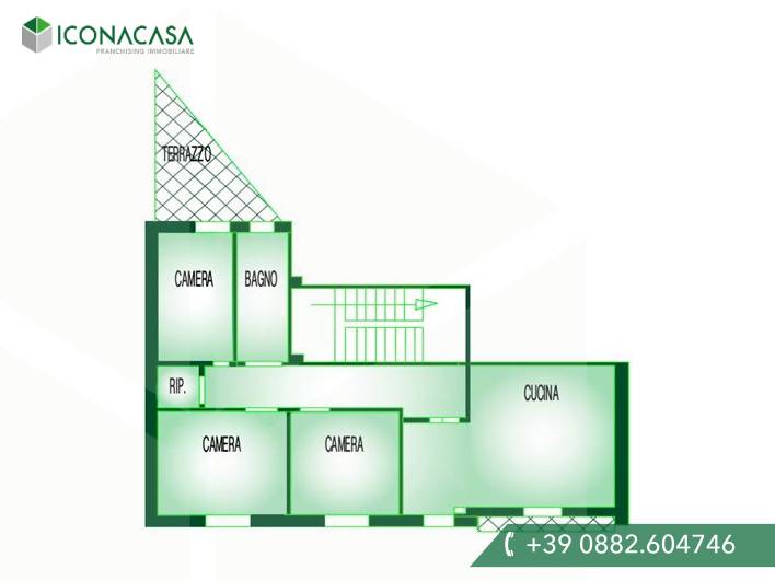 3 rooms Apartment in San Severo, Italy No. 20759