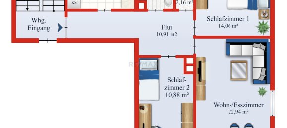 3غرفة شقة في Baden-Wurttemberg, Germany رقم 20772 18