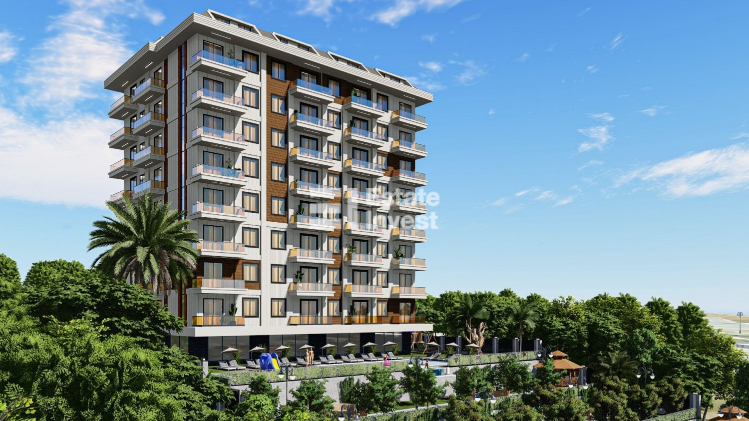 Квартира 1+1 в Аланья, Турция № 32145