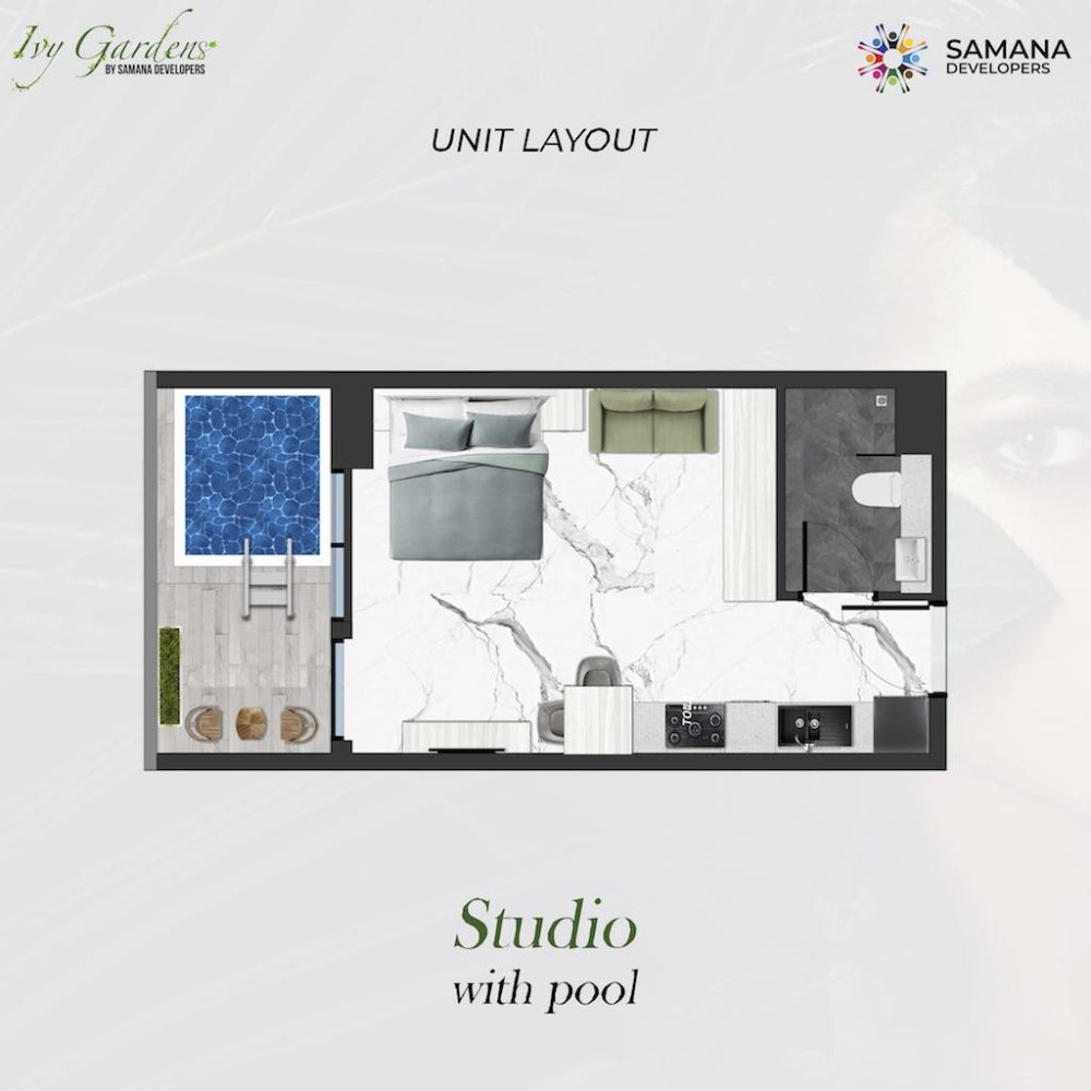 2 bedrooms Apartment in IVY GARDENS RESIDENCE, Dubai Land, UAE No. 60396