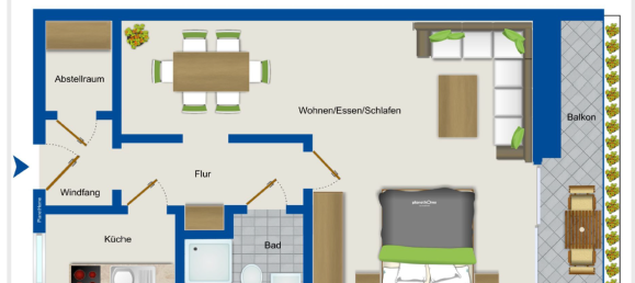 1 Schlafzimmer Wohnung in Niedersachsen, Germany, Nr. 371888 8