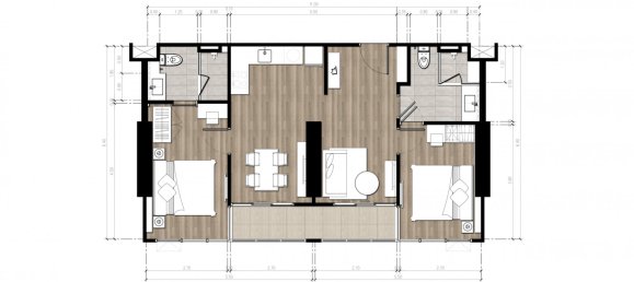 Apartamento T2 em Pattaya, Thailand N.º 20170 22