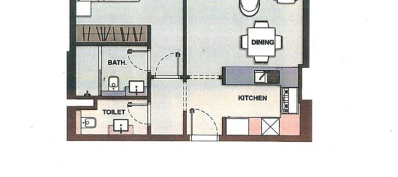 Apartamento de 2 dormitorios en ELYSEE HEIGHTS, Jumeirah Village Circle, UAE No. 60524 4