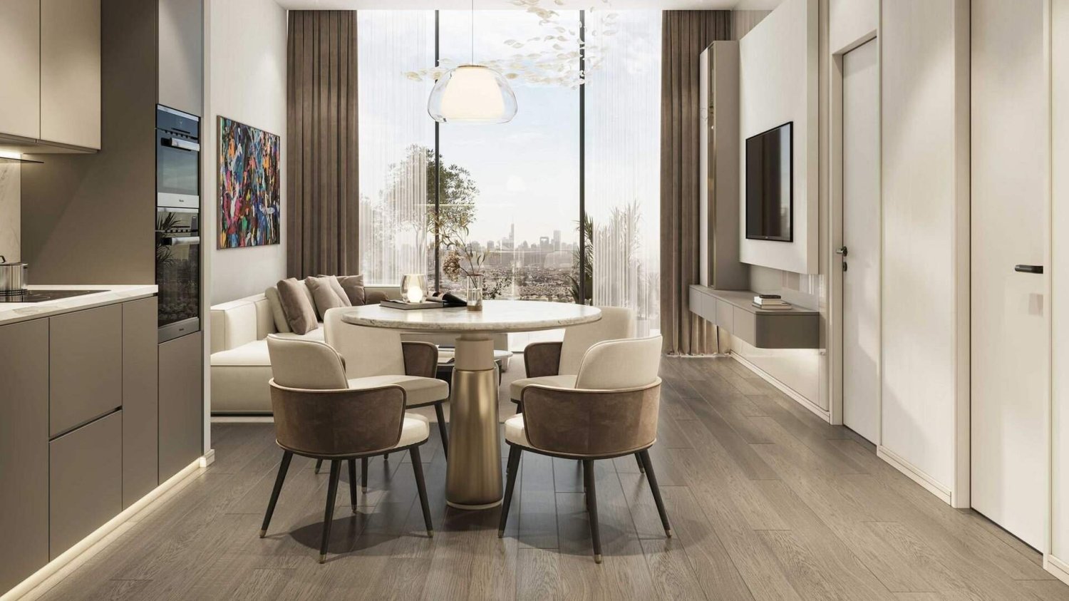 Квартира с 2 спальнями в Interstellar Tower, Jumeirah Village Triangle, ОАЭ № 63672