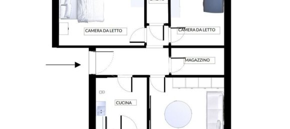 3 rooms Apartment in Cento, Italy No. 297800 20