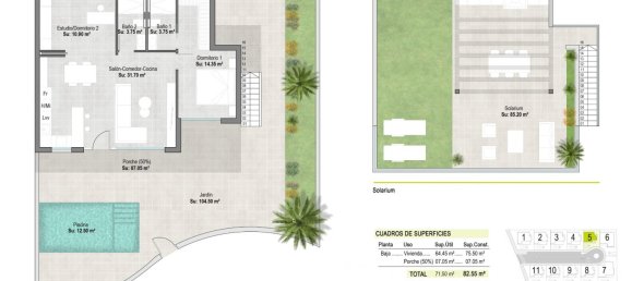 2 chambres Villa à Alhama de Murcia, Spain No. 6804 6