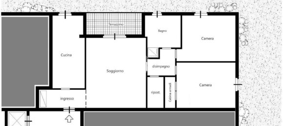 3 rooms Apartment in Cassina de' Pecchi, Italy No. 3310 4