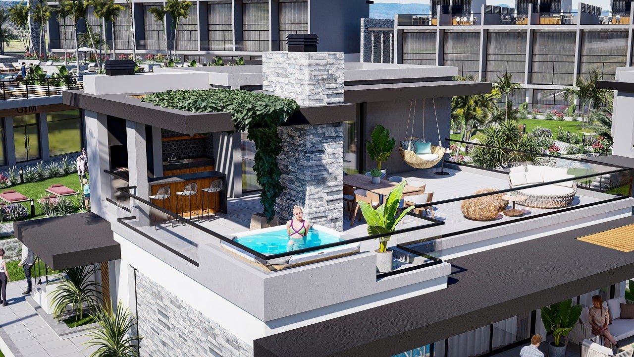 4 rooms Villa in Girne, Northern Cyprus No. 4883