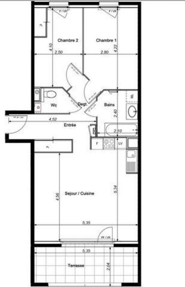 2 Schlafzimmer Eigentumswohnung in Bonneville, France, Nr. 23320