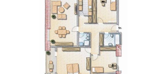 Apartamento de 4 habitaciónes en Baden-Baden, Germany No. 26845 13