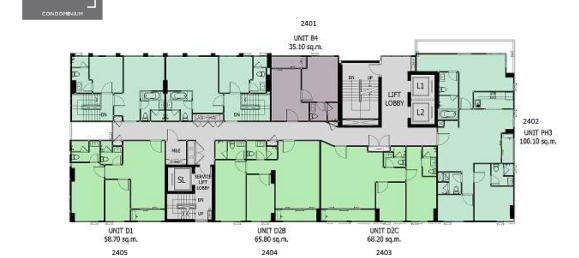 3 bedrooms Penthouse in Samut Prakan, Thailand No. 9973 2