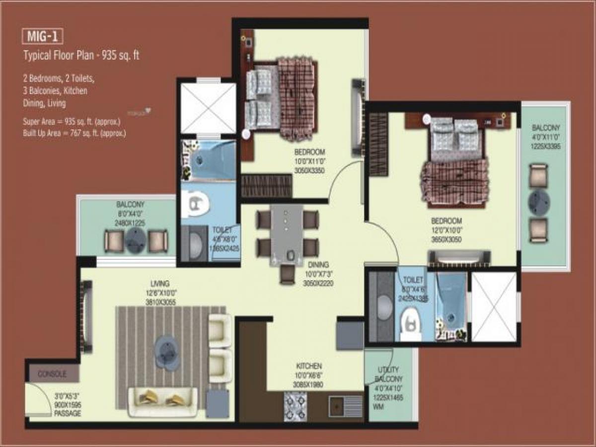 2 bedrooms House in Noida, India No. 67637