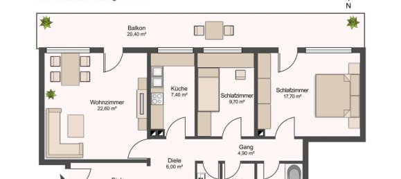 3-salle Appartement à Munich, Germany No. 253381 14