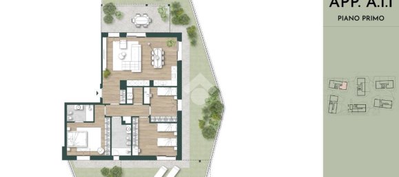 4-salle Appartement à Basiglio, Italy No. 15295 2