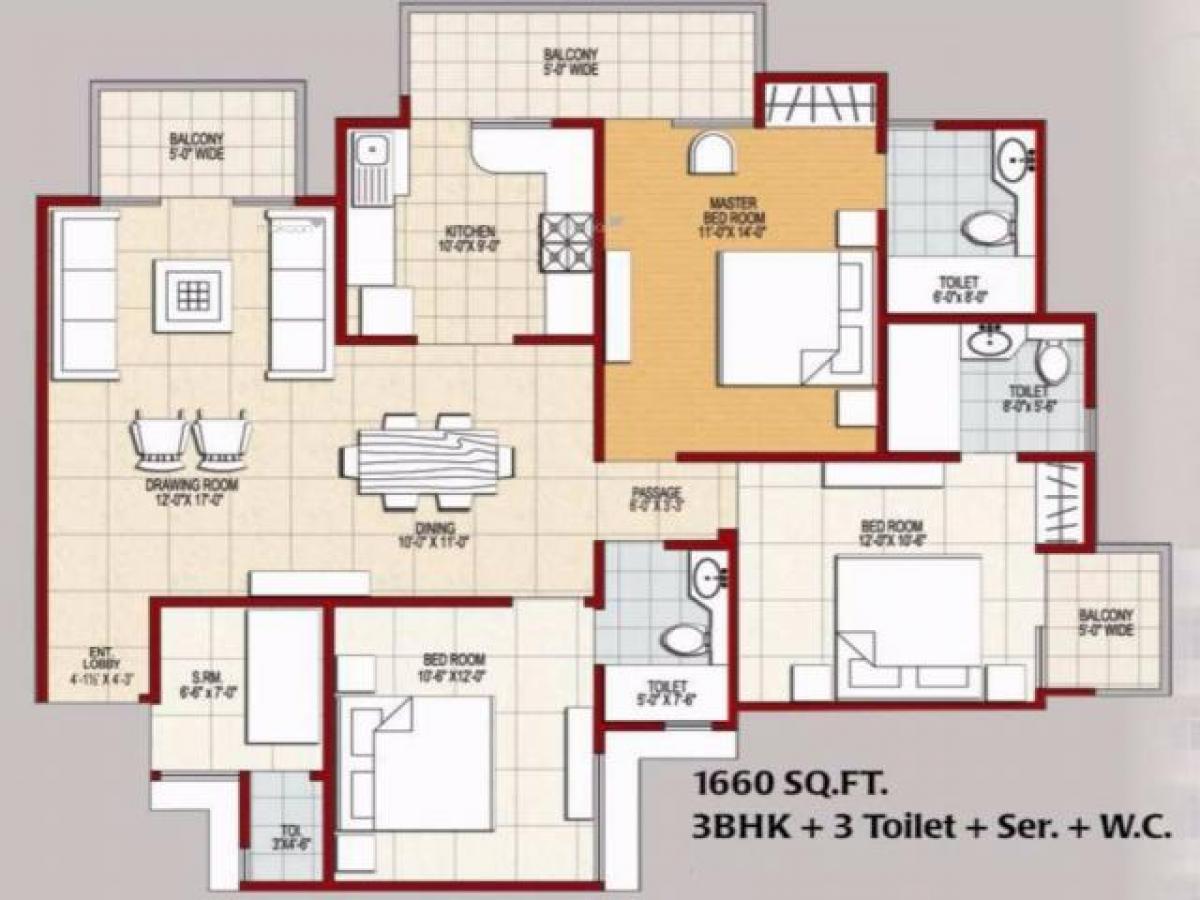 3 bedrooms House in Ghaziabad, India No. 54876