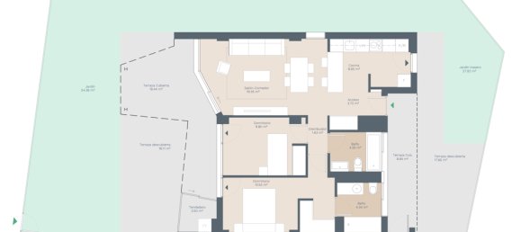 Apartamento de 2 dormitorios en Palmanova, Spain No. 14692 15